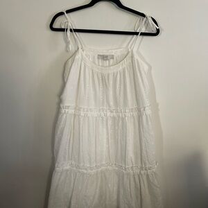 White Eyelet Spaghetti Strap Sundress